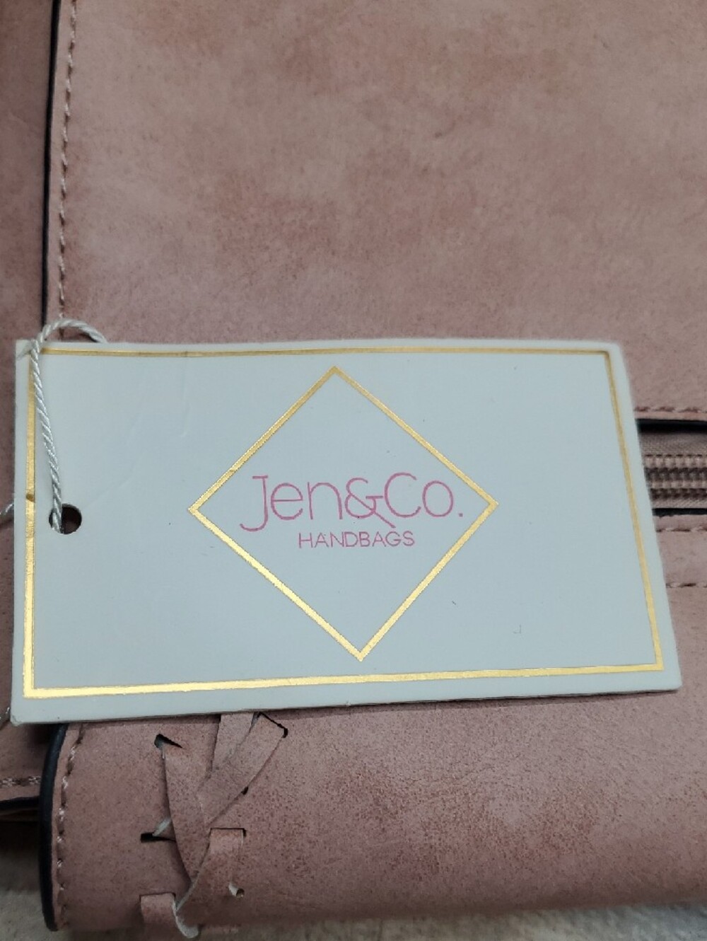 Jen & Co Blush Pink Crossbody Bag with Tassel NWT - Picture 9 of 10